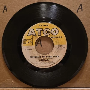 Cream: Sunshine Of Your Love/ SWLABR - Atco 45rpm Vinyl Record - Picture 1 of 2