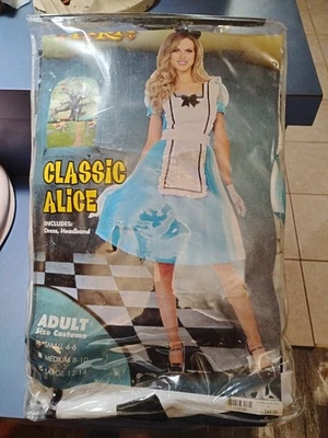 Spirit Halloween  Classic Alice Adult Size Large Costume- Dress with Headband - Image 1 of 4