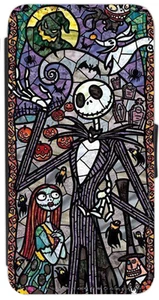 Funda para teléfono Jack Skellington Mosiac iPhone/Pixel/Galaxy impresa abatible/cartera (a - Imagen 1 de 9