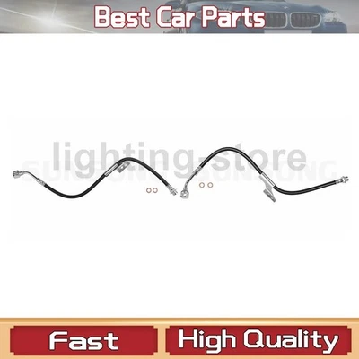 2 linhas de freio hidráulicas de freio dianteiro compatíveis com Chevrolet Express 1500 4.3L 5.7L_ - Imagem 1 de 4