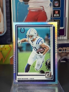 2025 Donruss Football Michael Pittman Jr. Silver Press Proof Die-Cut /99 #185 - Picture 1 of 2