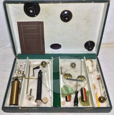RARE! 1880 Meyer STUDENTS portable toy ELECTRICAL MACHINE APPARATUS beyond cool! - Image 1 of 4