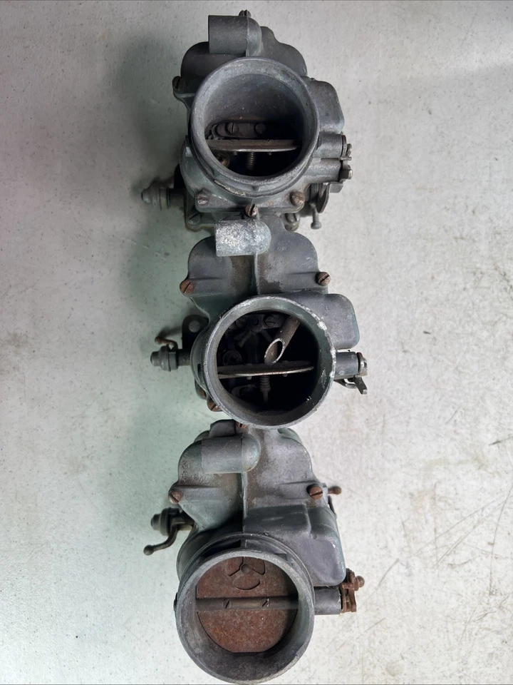 Carburador Hot Rod Ford 94 vintage lote de 3 piezas de la vieja escuela triple Deuce Foto 1 de 4