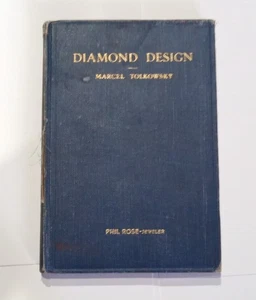Diamond Design Marcel Tolkowsky 1919 1st Ed Ideal Cut w/ Fold-Out Diagrams - Imagen 1 de 8