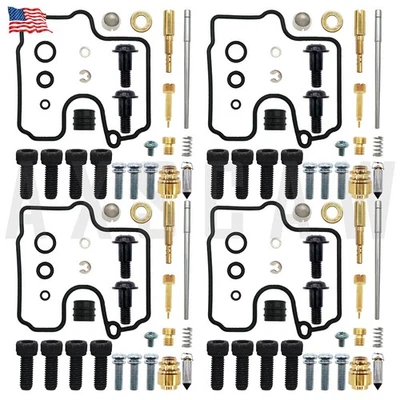 4x KIT DE RECONSTRUCCIÓN DE CARBURADOR PARA 00-13 YAMAHA XVZ1300 ROYAL STAR MIDNIGHT VENTURE Foto 1 de 4