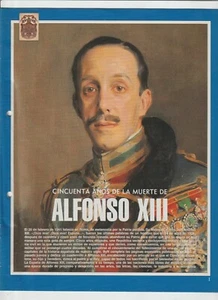 España Hojas Prensa Cincuenta años Muerte Alfonso XIII año 1991 (GG-712) - Bild 1 von 1