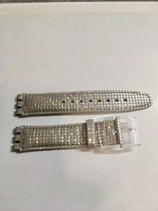 Correa de cuero genuino Swatch unisex de 17 mm nueva #5. - Imagen 1 de 2