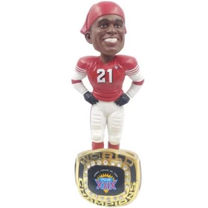 Bobblehead exclusivo de Deion Sanders (San Francisco 49ers) Super Bowl XXIX #/360 - Imagen 1 de 4