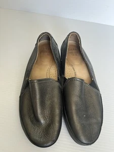 Ziera Shoes Ladies Leather Flats Size7 Pewter Taupe Slip On Comfort Arch Support - Picture 1 of 10