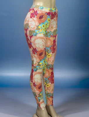 Leggings para mujer Nicki & Minaj elásticos florales talla XS Foto 1 de 4