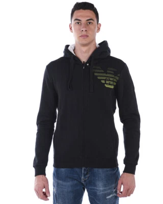 Emporio Armani Ea7 Sudadera con Capucha Hombre Negra 6GPM20 PJ07Z 1200 Talla L HACER OFERTA Foto 1 de 4