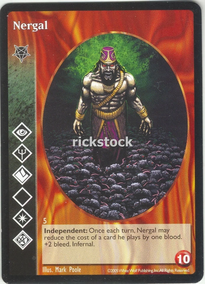 Nergal x1 Baali 2005 White Wolf Promo VTES Jyhad PKP Foto 1 de 1