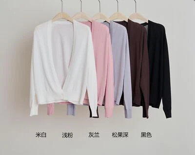 THE ROW Womens Silk V-neck One-button Knitted Cardigan Loose Long-sleeved Jacket - Image 1 of 4