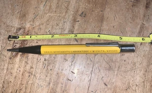 Vintage Wichita Ks grain merchants laboratory mechanical pencil Tarnished - Picture 1 of 6