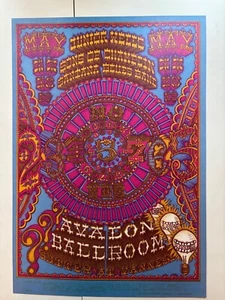 AFFICHE PSYCHÉDÉLIQUE 1968 JUNIOR WELLS FAMILLE SANTANA CHIEN ÉPOQUE FILLMORE FD 119 1er - Photo 1/1