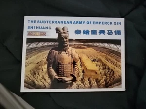 Army Of EMPEROR QIN Shi Huang 1990s Photo Postcards Set Of 14 W Folder Unposted - Picture 1 of 1