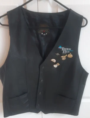 Chaleco de cuero Peerless Garments Canada para hombre. Talla 42 Foto 1 de 4