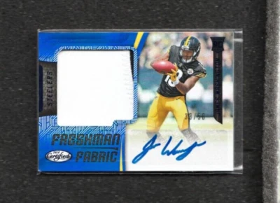 #D 33/50 AUTO JERSEY RC 2018 Certified FRESHMAN FABRIC JAMES WASHINGTON Steelers - Image 1 of 2
