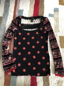Blusa Top Custo Barcelona Talla M/L Manga Larga - Imagen 1 de 4
