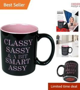 Ceramic 11oz Funny Coffee Mug Wit for Women Men Microwave Safe Dishwasher Safe - Picture 1 of 11