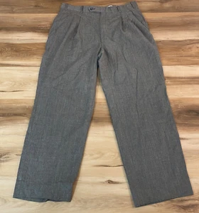 Vintage Burberry Flanellhose Hose Herren 34 x 30 Bundfalten Wollhose grau - Bild 1 von 10