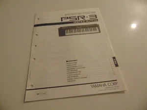 Teclado Yamaha Portatone PSR-3 servicio taller reparación manual esquemas repuestos - Imagen 1 de 3