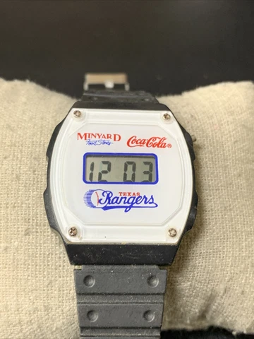 Texas Rangers MLB Coca Cola Minyard Food Stores Vintage Wristwatch Cover