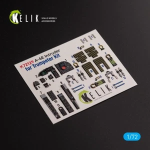 1/72 ResKit K72129 A-6E Intruder - interior 3D decals for Trumpeter kit - Picture 1 of 6