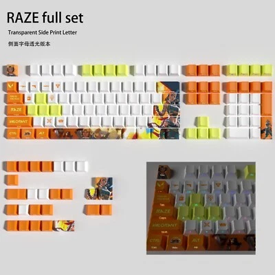 Valorant Raze Keycaps FULL SET | OEM Profile | Gaming | Anime | Custom - Image 1 of 4