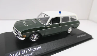 Minichamps 1:43 - Audi 60 Variant "Polizei Ingolstadt" - 400011390 - (54) - Bild 1 von 4