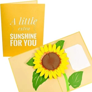 PopLife Sunflower 3D Pop Up Mother's Day Card - Happy Golden Anniversary Card... - Picture 1 of 8
