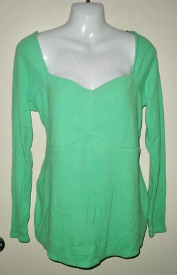 Suéter suéter verde brillante #24 Ingrid & Isabel Maternity para mujer talla L Foto 1 de 4