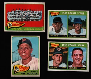 1965 Topps Washington Senators Complete Team Set 26 ct Gil Hodges Don Zimmer etc - Picture 1 of 8