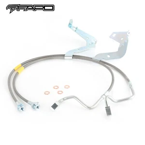 FAPO Ford F-250 F-350 Front 4-6" Lift Hydraulic Brake Line Hose Set : 2008-2015 - Picture 1 of 6