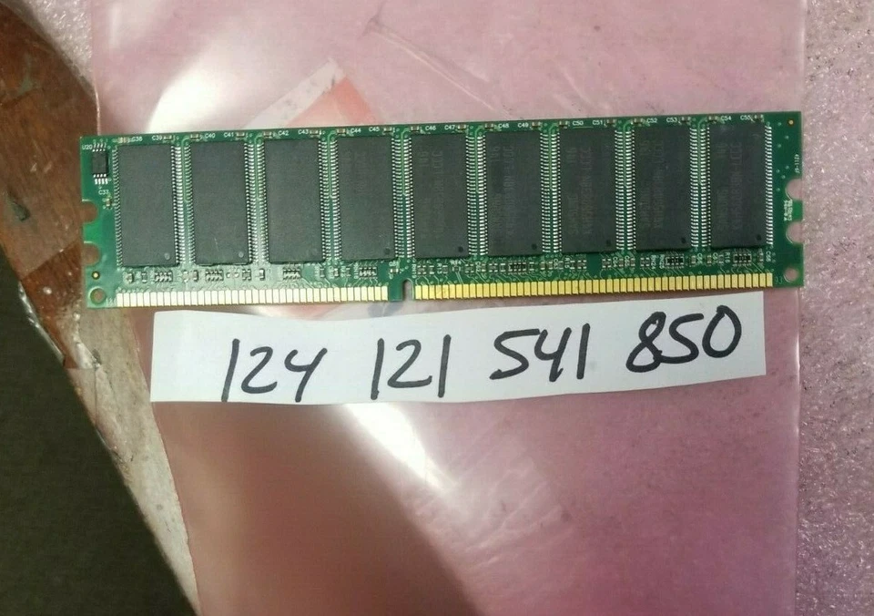 512MB DDR DDR1 333  PC2700E 2700 184PIN ECC UDIMM NON-REG 32X8 LOW DENSITY - Image 1 of 1