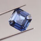 AAA 12x12 MM Natural Ceylon Blue Sapphire Asscher Cut Loose Gemstone 10.80 Ct
