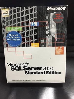 MS SQL Server 2000 estándar incl. 5 clientes alemanes con factura IVA - Imagen 1 de 2