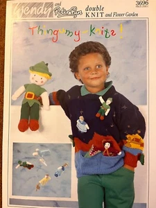 Wendy und Peter Pan Doppelstrickpullover, Spielzeug und Mobile Größe 56-76 cm (22-30 Zoll) - Bild 1 von 1