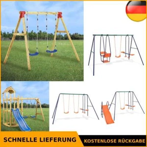 Outdoor Kinderschaukel Kinder Gartenschaukel Schaukelgestell Schaukelgerüst DE - Bild 1 von 91