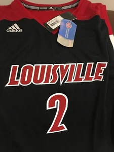 Adidas Louisville Cardinals #2 Ncaa Basketball Trikot Neu mit Etikett Größe L Herren - Bild 1 von 10