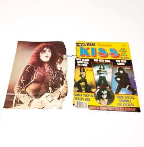 Vintage 1979 Dell Teen Talk Presents Kiss Magazine Detached Cover Incomplete - Picture 1 of 3
