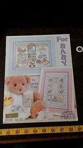 FOR BABY TEDDY BEAR CARON TURK CROSS STITCH PATTERN FREE SHIPPING   - Picture 1 of 2