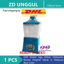 Half Boiled Egg Maker Malaysian Recipe Original Made in Malaysia Blue Color 4Egg