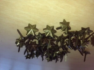 Print Blocks Brads 3D Antique Metallic Star Mix 60pc   - Bild 1 von 1