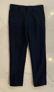 Galaxy Boys Dress Suit Pants Size 5 Navy Blue Dressy Pinstriped - Picture 1 of 9