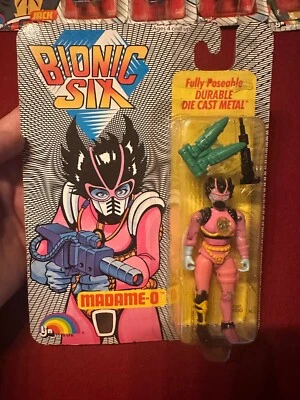 Bionic Six Madame-O DIE CAST Poseable Action Figure on Card NOS 1986 LJN Toys - Image 1 of 2