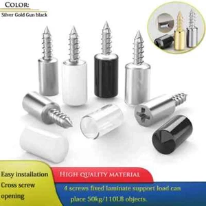 Self-Tapping Screws Cabinet Laminate Support Screws Pegs with Non Slip Sleeve - Picture 1 of 17