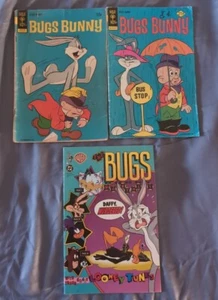 Bugs Bunny Comic Lot Of 3 Gold Key 144 1972, 174 1976, DC Monthly 1 990 - Picture 1 of 5