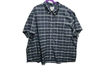 HB Harbor Bay 4XL Shirt Men's Multi Color Plaid Short Sleeve Button Up Shirt - Picture 1 of 5
