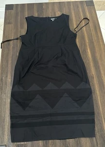 DKNY Women Black Sleeveless Knee Length Dress Size 10 - Picture 1 of 8